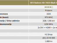 XFX Radeon HD 7850 Black Edition 2GB