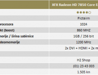 XFX Radeon HD 7850 Core Edition 1GB