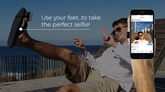 SelfieFeet slikanje selfija uz pomoć noge