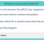 Rundll32-stop working