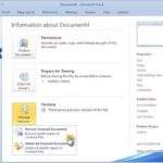 WORD File – Recent – Recover Unsaved Documents