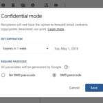 1 gmail confidential mode