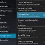 MSAA x4 opcija na androidu