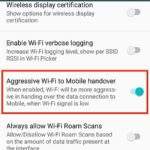 wifi optimizacija developer option