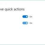 Add or remove quick actions