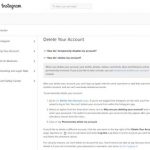 Instagram delete