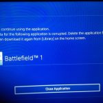 PS4 Corrupted Data