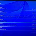 PS4 Corrupted Data tips