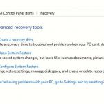 RECOVERY WINDOWS 10