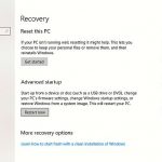 windows 10 recovery