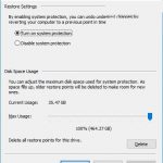 System properties – Protection Settings – Configure