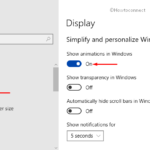 Show Animations in Windows