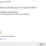 Windows Device troubleshooter