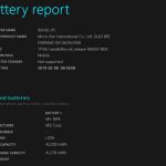 Windows Battery Report