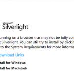 Silverlight-Not-Supported