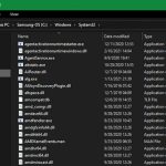 Windows system files