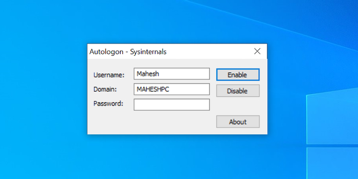 autologon windows 10 download