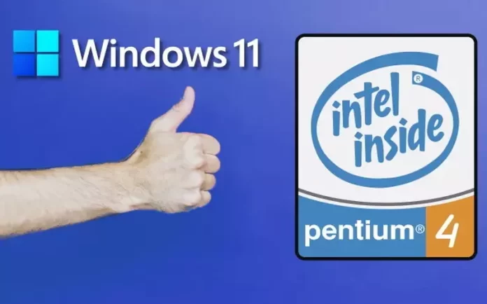 windows 11 na pentium 4