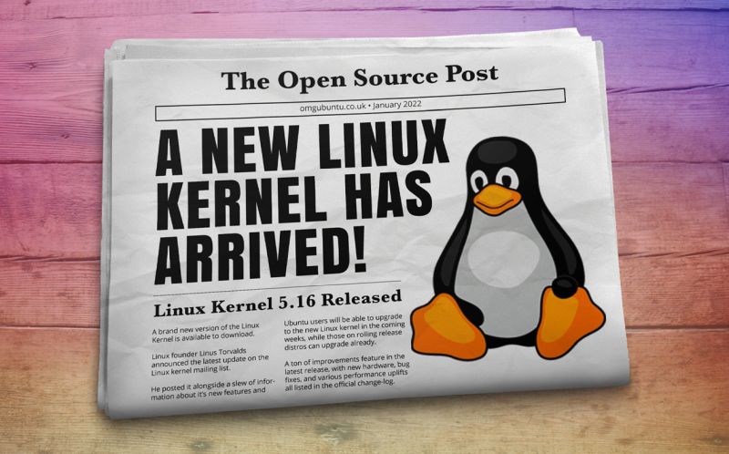 Linux kernela 5.16