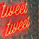 Twitter neon sign