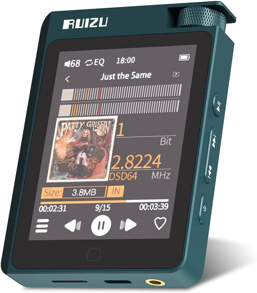 RUIZU A55 64GB HiFi Lossless MP3 Player