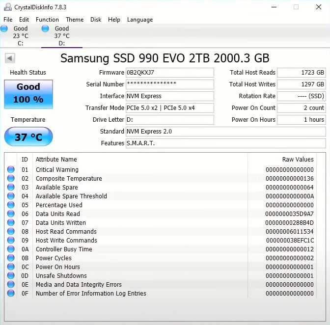 Recenzija Samsung 990 EVO 2TB
